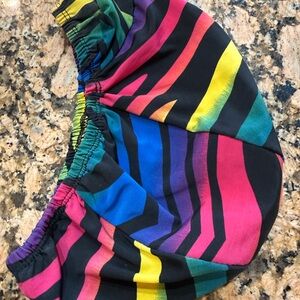 Colorful Striped Equestrian YOUTH English helmet Cover